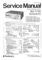 Technics - SU-7700 - Service manual 